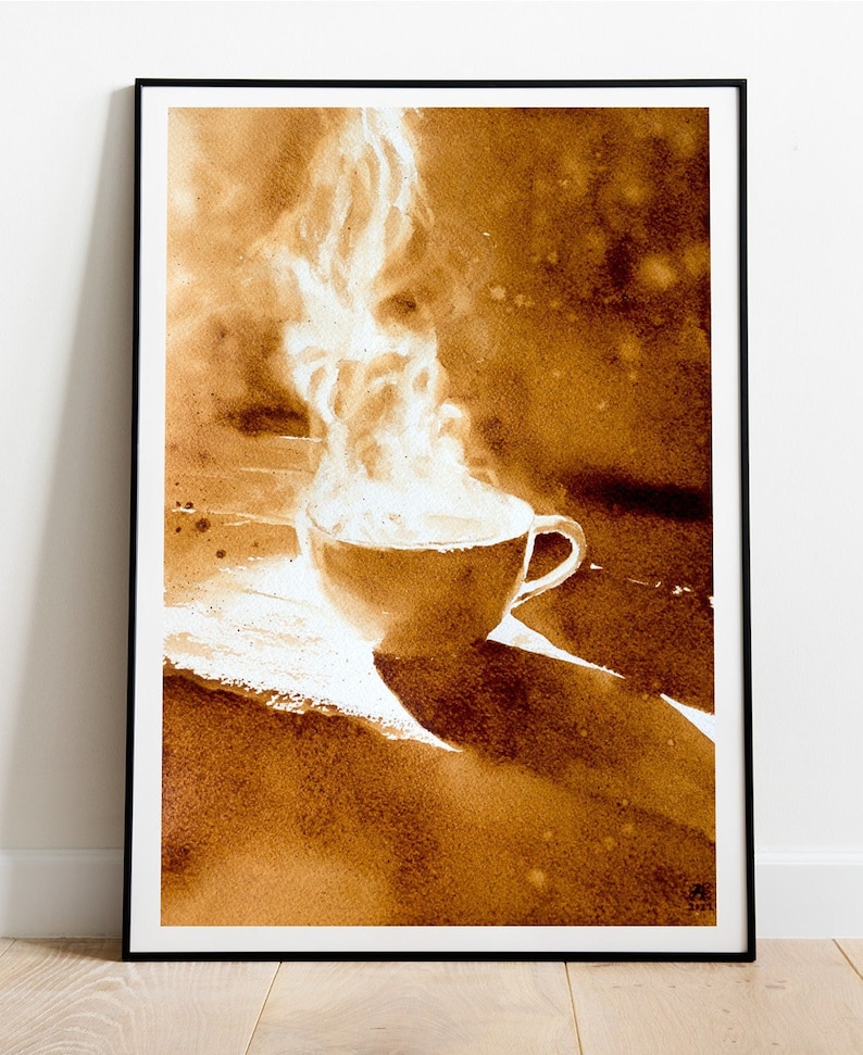 Coffee Painting for Inspiring Moments Mother Gift Father Etsy