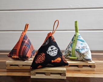 Triangular Zipper Pouch