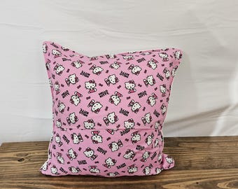 Pink Hello Kitty Throw Pillow
