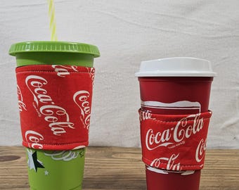 Small and Large Reversible Drink Koozies