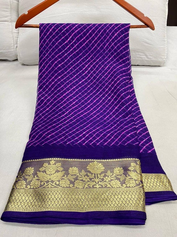 Banarasi With Weaving Border Saree and 