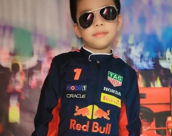 Red Bull Inspired Racing costume for kids Halloween / Birthday outfit/ Cosplay