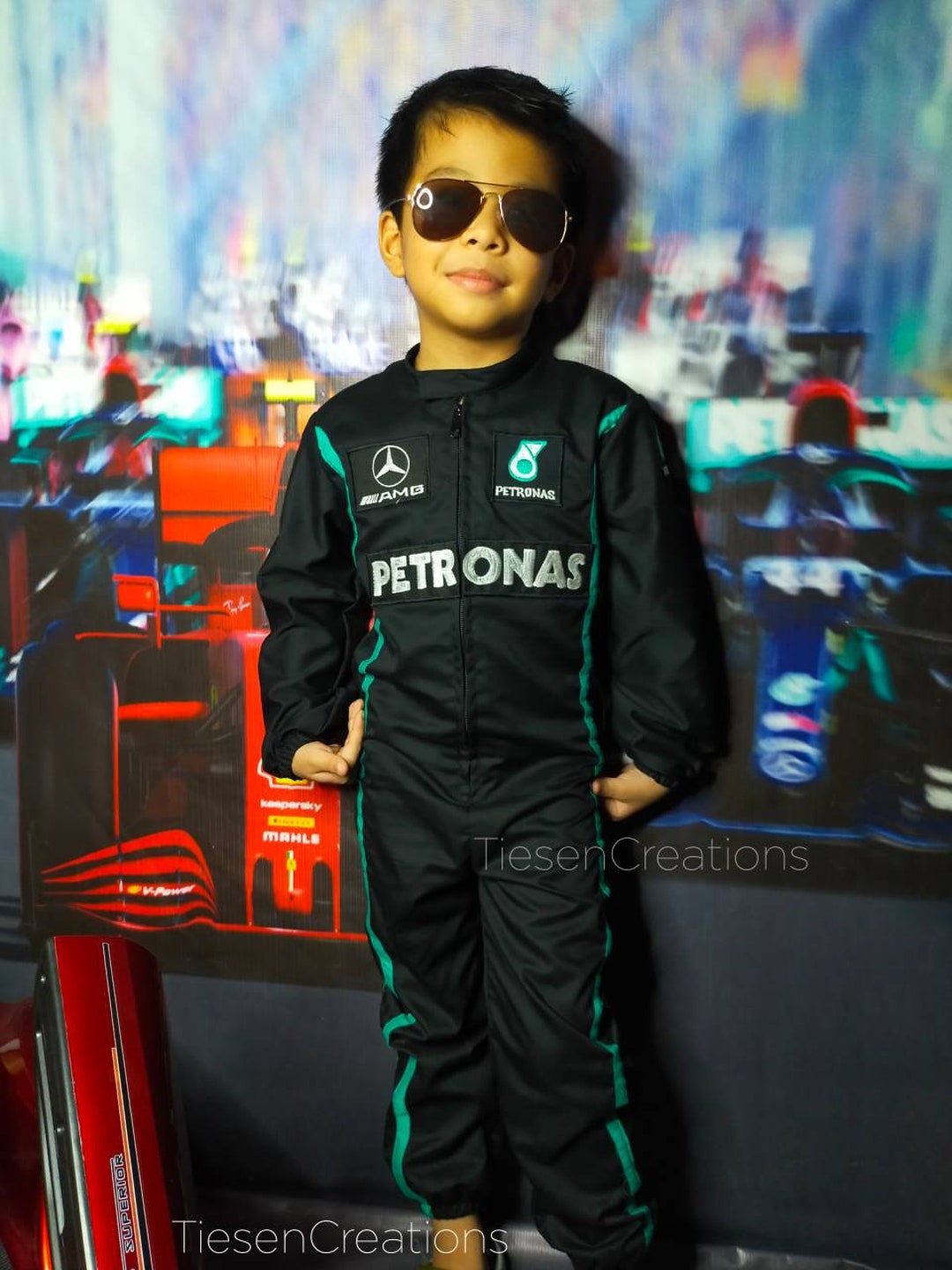 Mercedes f1 baby race suit 2025