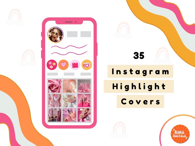 Retro Instagram Highlight Covers Covers for Instagram - Etsy