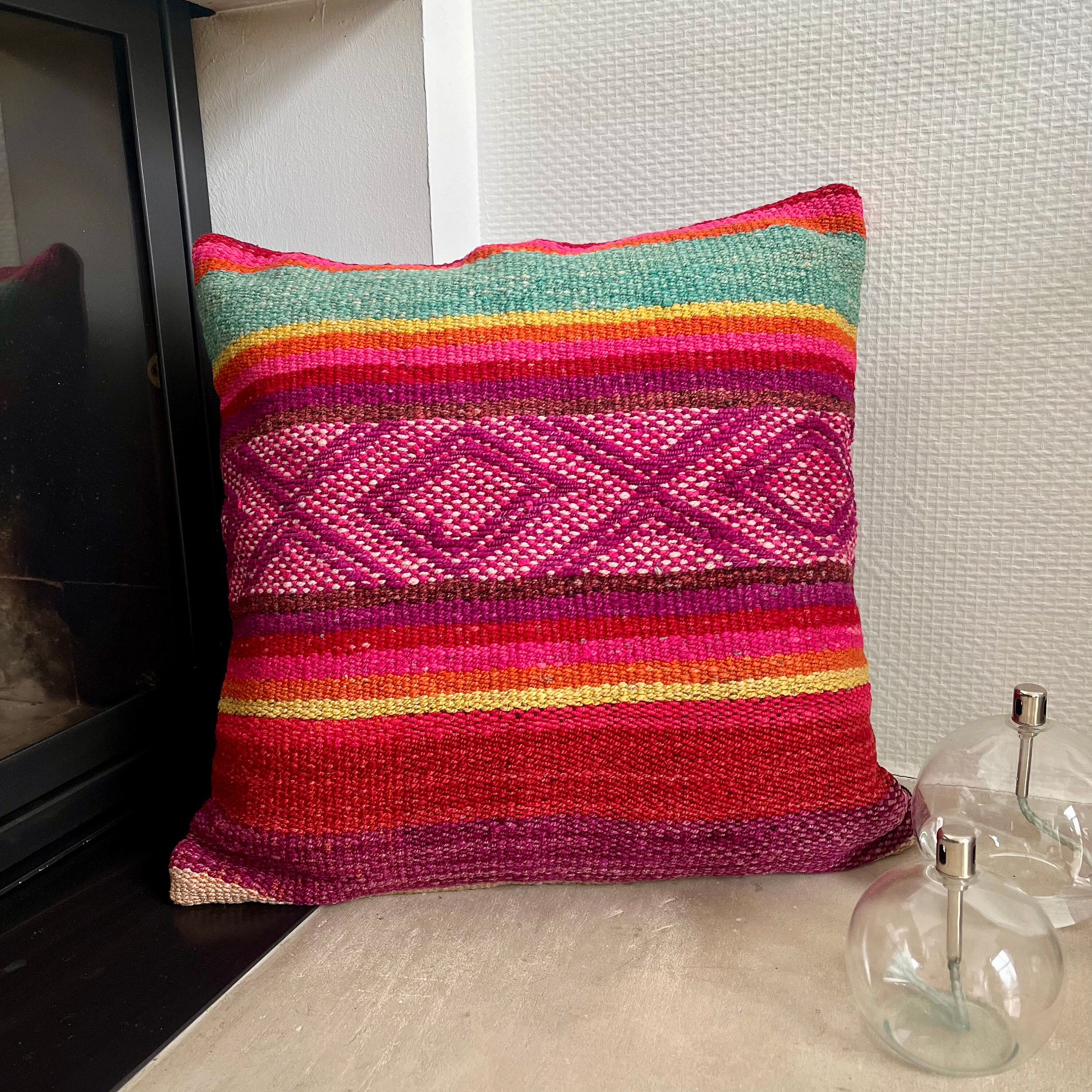 Housse de Coussin Éthnique Chic Péruvienne/ Cushion Cover Boho Peruvian