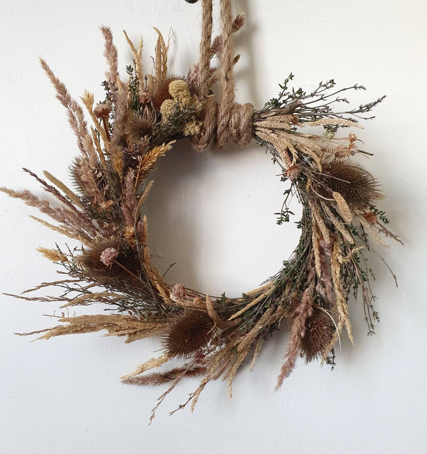 Couronne de Fleurs Séchées