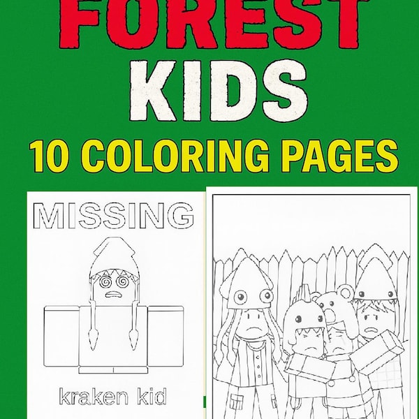 99 Nights in the Forest Printable Coloring Pages Roblox - Etsy Canada