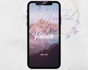 Peace Be Still Christian Phone Wallpaper