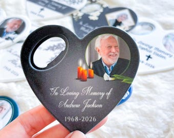Photo Celebration of Life Bottle Opener Magnet Memorial Favor Funeral Keepsake