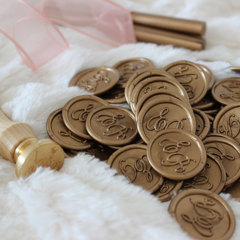 SWANGSA 50Pcs Antique Gold Eucalyptus Leaf Wax Seal Stickers - Self-Adhesive For Invitations, Cards, Gift Wrapping - View #10