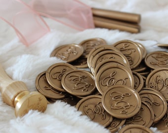 Custom Wax Seal Stickers, Wedding Wax Seals, Self Adhesive