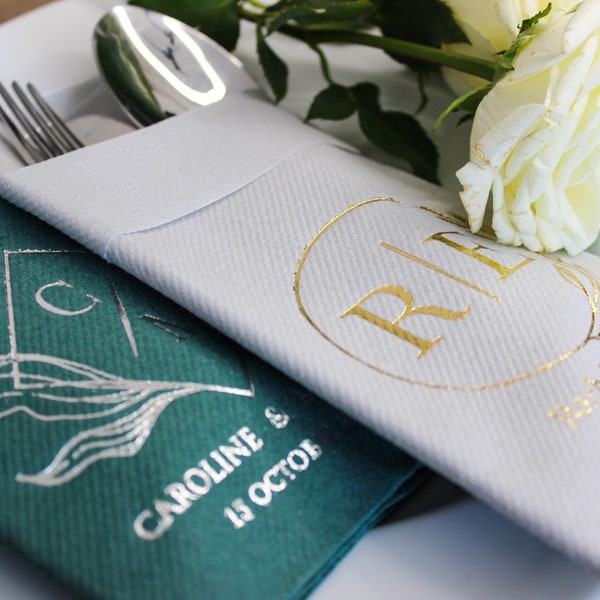 Personalized Napkins, Custom Logo or Monogram, Dining Decoration, Dinner Napkins