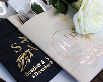 Custom Napkins, Dining Decoration, Dinner Napkins, Formal Dinner