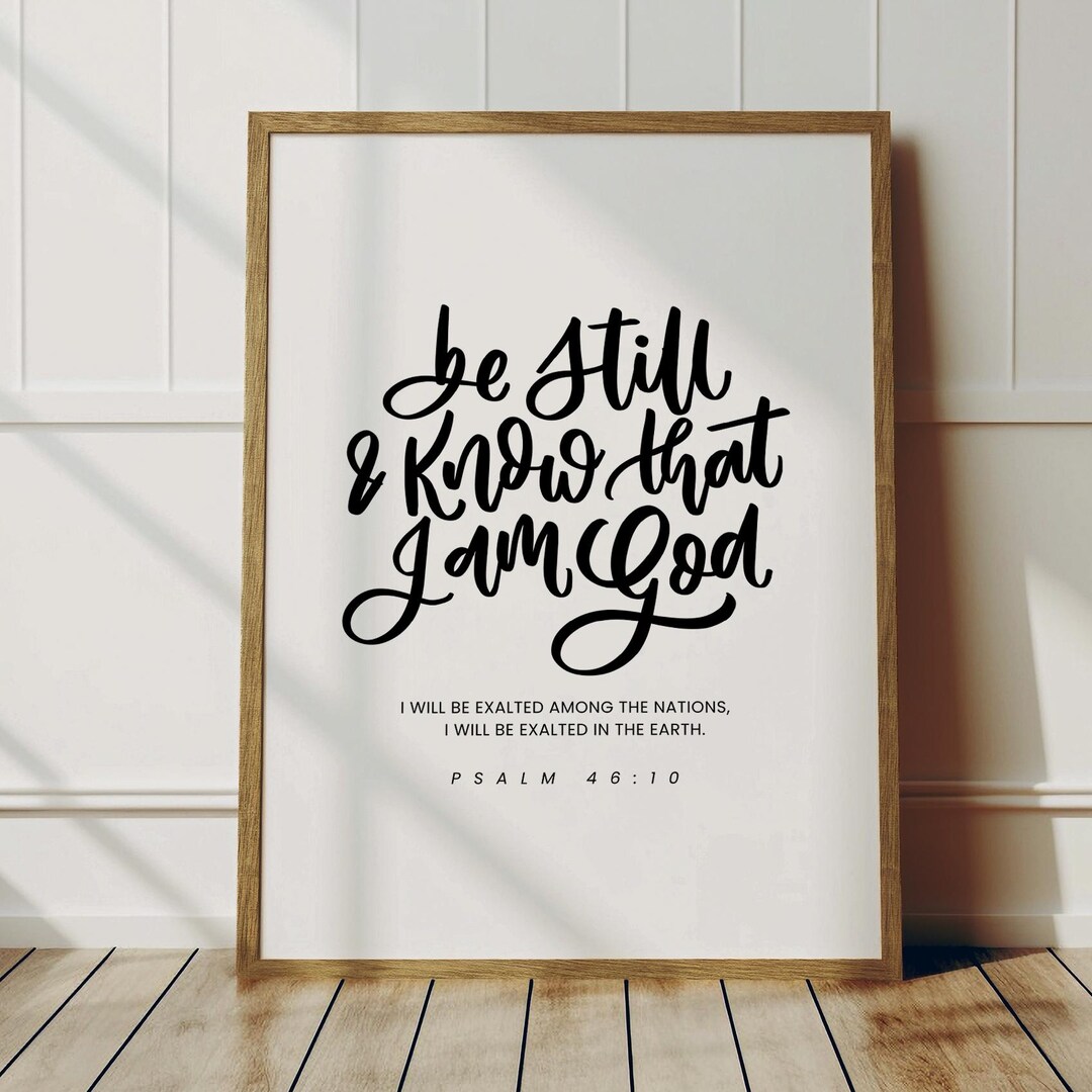 Psalm 46:10 | Bible Verse Wall Art | Christian Wall Art | Christian ...