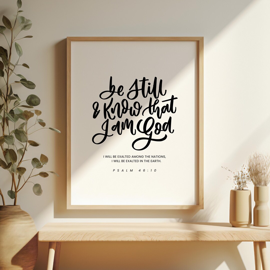 Psalm 46:10 | Bible Verse Wall Art | Christian Wall Art | Christian ...