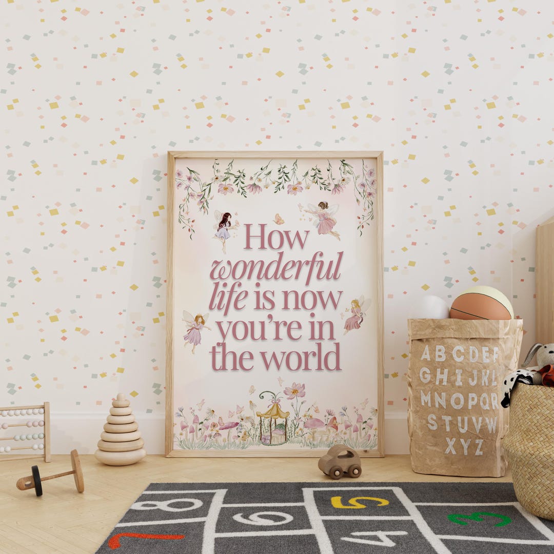 Fairy Nursery Wall Art: Inspirational Kids Room Decor (digital Download ...