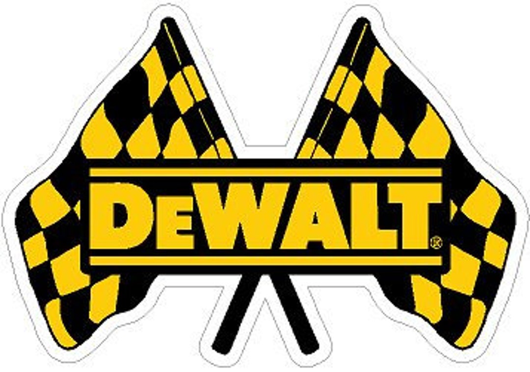 Dewalt Yellow Flag Stickers X2 Toolbox Car Truck Etc Etsy