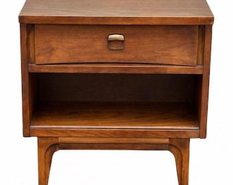 Vintage Mid-Century Modern Walnut Nightstand