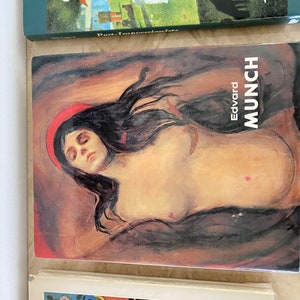 Vintage Art Coffee Table Books: Munch, Impressionism, Cezanne, Pissarro
