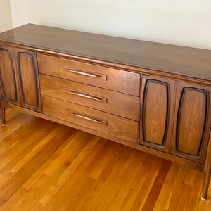 RESERVED Mid-Century Modern Broyhill Emphasis Walnut Credenza