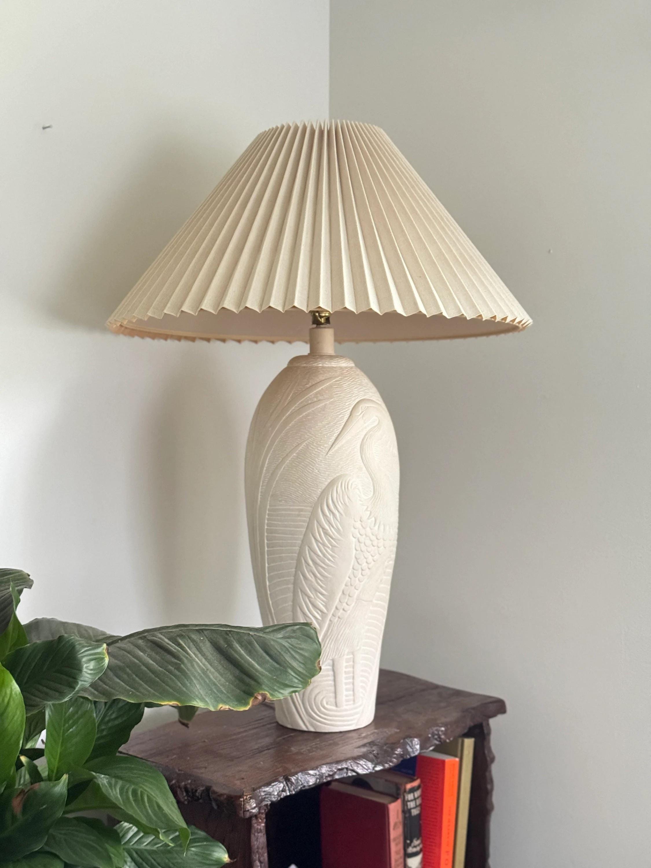 Vintage 1970s Heron Table Lamp: Dayle Rushall Palm Beach Decor - Etsy