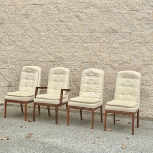 Set of 4 Mid-Century Modern Teak Dining Chairs