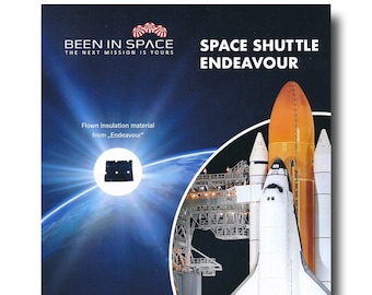 Space Shuttle Endeavour flown insulation 8x10 presentation