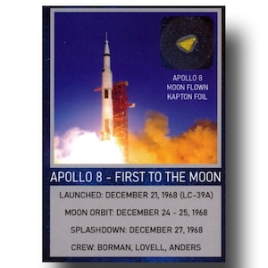 Apollo 8 Sammelkarte - FLOWN Kapton