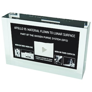 Apollo 15 lunar surface + lunar rover used OPS beta cloth acrylic