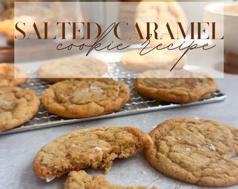 Salted Caramel Cookie Recipe - DIGITAL FILE