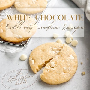 Recept voor uitrolkoekjes met witte chocolade