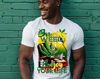 Smoke Weed Enjoy Your Life, 4:20 Life Pot Weed Leaf Png, Cannabis Stoner Graphic, Marijuana Weed Smoking Png Sublimation File