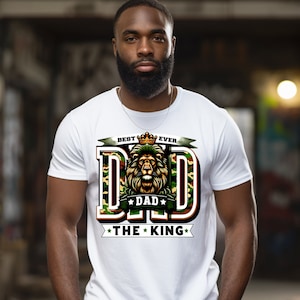 Best Dad Ever King Camouflage Png, Dad Lion Png, Fathers Day Design, Happy Father's Day, Sublimation File