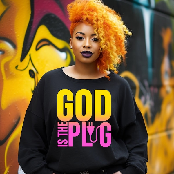 God is the Plug Svg, But God Shirt Svg, Created with a Purpose Svg, Christian Svg, Religion Svg, Religious Svg, Faith Svg, Bible Verse Svg