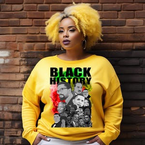 Black History Collage PNG Sublimation Design