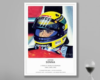 Ayrton Senna Framed Print