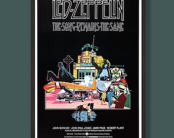 Led Zeppelin - The Song Remains the Same - Film Poster - Framed Print