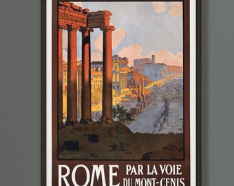 Vintage Rome Travel Poster