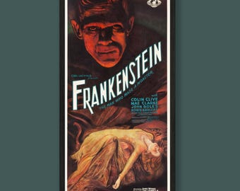 Frankenstein - Vintage Film Poster - Framed Print