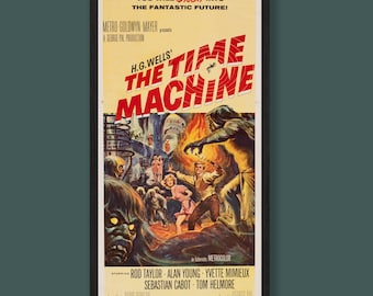The Time Machine - Vintage Film Poster - Framed Print