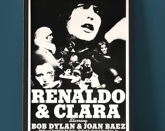 Bob Dylan and Joan Baez - Renaldo and Clara Film Poster - Framed Print