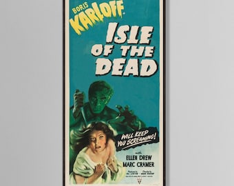 Isle of the Dead - Boris Karloff - Vintage Film Poster - Framed Print