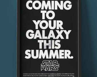 Start Wars - Film Poster - Framed Print