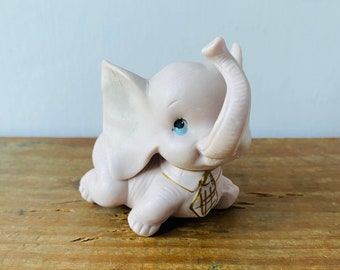 Vintage purple elephant figurine