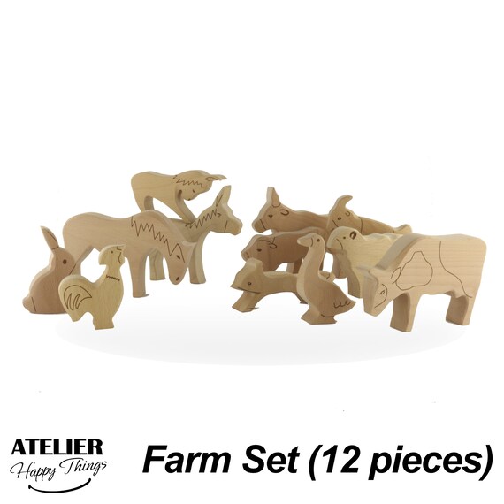 12/Set Figurine Forest Animals Figure Collection