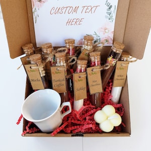 Kaffee Geschenkbox Set 10 verschiedene Kaffees, Weihnachtsgeschenkbox, Geschenk für Sie, Mutter, Schwester, Kaffeeliebhaber Geschenk, Frohe Feiertage Geschenk, Valentinstag