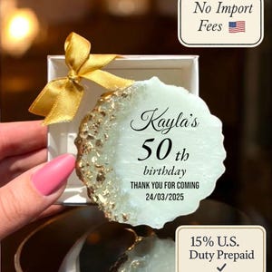 Adult Birthday Party Favors, 15th, 40th, 50th, 60th, 70th, 80th, 90th, 100th Birthday Party Favor,Custom Birthday Magnet,Anniversary Favors