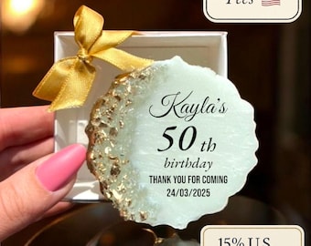 Lembrancinhas para festa de aniversário de adultos, 15º, 40º, 50º, 60º, 70º, 80º, 90º, 100º aniversário, ímã de aniversário personalizado, lembrancinhas de aniversário de casamento.