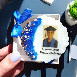 Personalized Graduation Photo Magnets 2025, Custom Epoxy Grad Party Favors,Affordable Senior Gifts, High School College Graduation Keepsakes