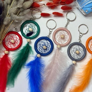 Mini Dreamcatcher, Acchiappasogni colorato, Naturals Crescent DreamCatcher, Regalo unico, Bomboniere Boho, Bomboniere Boho Baby Shower